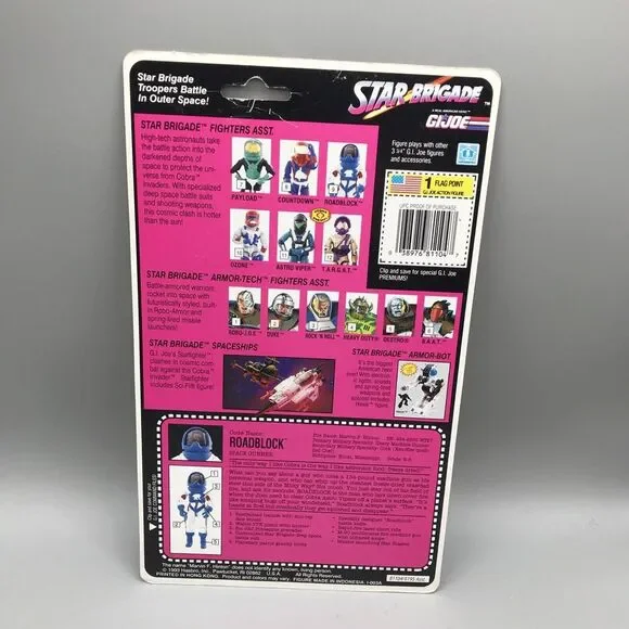 GI JOE 1993 STAR BRIGADE ASTRO-VIPER FULL CARD BACK UNCUT FILE CARD HASBRO - Picture 2 of 8